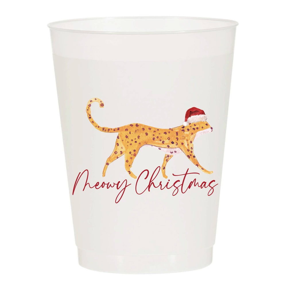 Meowy Christmas Frosted Cups - Christmas: Pack of 6