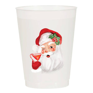 
                  
                    Santa Martini Watercolor Christmas - Set of 10 Reusable Cups
                  
                